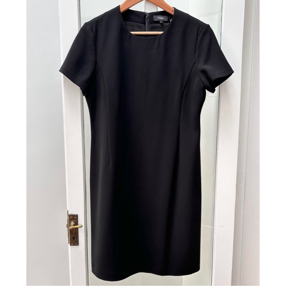 Theory Admiral Crepe Black Sheath Dress - Picture 3 of 6